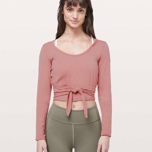 It’s a tie long sleeve Lululemon